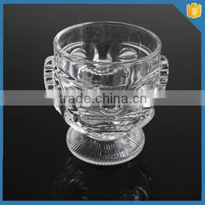 Decorative Hand Pressed Christmas Drinkware Crystal Vodka Wine Glass With Base thumbnail-1