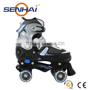 SENHAI/ACTION Brand Quad Roller Skates Shoes Cheap Price Skate Roller Shoes Double Rollers Flashing Roller Ourdoor Sports thumbnail-1