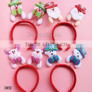 EBay Hot Sale Happy Christmas Party Photo Booth Props Decorations Light Santa Elastic Headband thumbnail-1