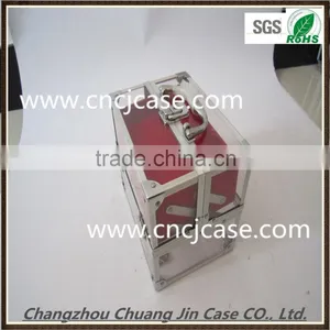 China Promotion Fashion Craft Smll Aluminum Makeup Glass Case thumbnail-3