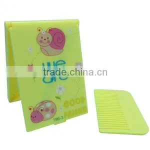 Folding Plastic Cartoon Easy Taking Beautiful Mirrors thumbnail-1