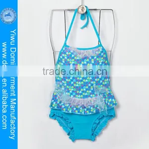 2014 Heart Printed Swimsuits for Girls,one Piece Girl Sexy Swimwear,sute Young Girl Bikini Kids Swimwear thumbnail-1