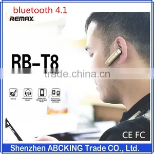 Remax Bluetooth 4.1 Bluetooth Headphone for IPhone Handsfree Clip USB Car Charger Invisible Bluetooth Earphone thumbnail-1