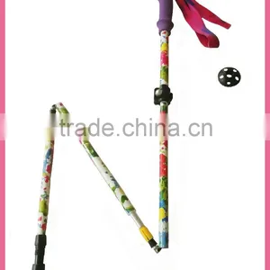 Alumium7075 Printing Plant Telescopic Trekking Pole Nordic Folding Walking Stick thumbnail-2