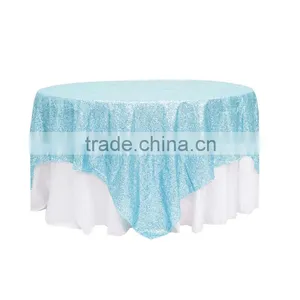 3MM Sequin Fabric Square Table Overlay thumbnail-6