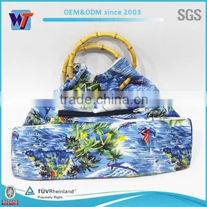 Bamboo Bracelets Shoulder Women Canvas Messenger Bag thumbnail-2