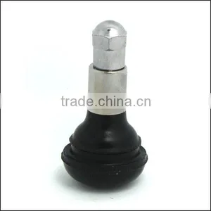 TR#415C Chromed Sleeve & Cap Snap-in Tubeless Tire Valves thumbnail-1