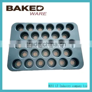 Carbon Steel Cupcake Pan Non-stick Muffin Pan Cake Pan With Loose Base thumbnail-2