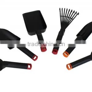 6 Piece Gardening Tools for Kids Set With Wide Trowel / Shovel, Hand Fork, Transplanter and Cultivator thumbnail-1