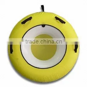 Round Shape PVC Inflatable Towable Nylon Cover Ski Tube thumbnail-1