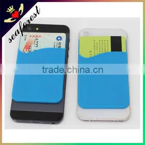 2016 New Mobile Phone Silicone Smart Card Wallet 3m Sticky thumbnail-4