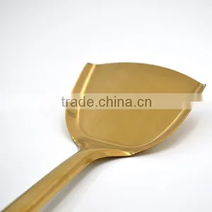 Super Quality New Design TPR Handle Gold Plating Stainless Steel Wok Turner thumbnail-6