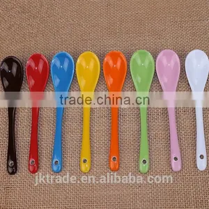 Cheap Bulk Creamic Coffee Spoon/ Porcelain Soup Spoon thumbnail-1