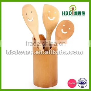 Bamboo Utensil Holder for Kitchen thumbnail-3