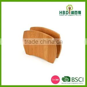 2016 Amazon Best Selling Premium High Quality Wood Bamboo Napkin Holder thumbnail-5