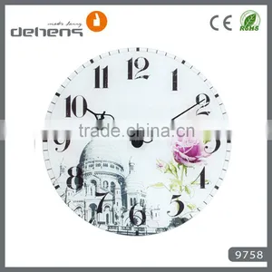 Wall Glass Painting Clock thumbnail-3