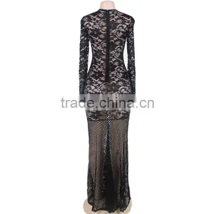 New Arrival Lace Mermaid Dress Evening Dress Long Sleeve Wholesale Evening Dress thumbnail-6