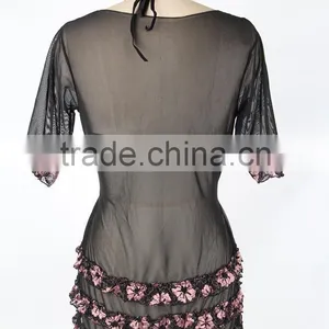 Hot Selling Flower Fashion Babydoll Ladies Night Dress Sex thumbnail-2