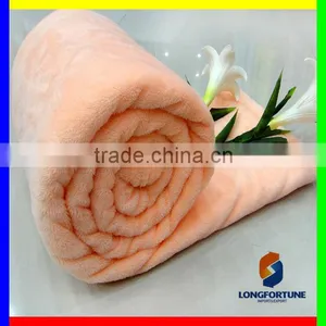 Stock Plain Coral Fleece Blanket Wholesale thumbnail-1