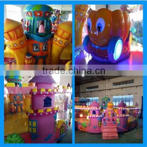 New Design Amusement Park Electric Train Pumpkin Castle Joy Spray Cart Car Amusement Game thumbnail-6