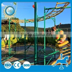 Outdoor Play Equipment Mini Roller Coaster Wacky Worm Train for Sale thumbnail-3