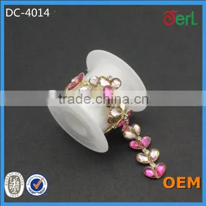 2016 Fashion Jewelry Crystal Stone Resin Beaded Rhinestone Chain Trimming for Dress thumbnail-1