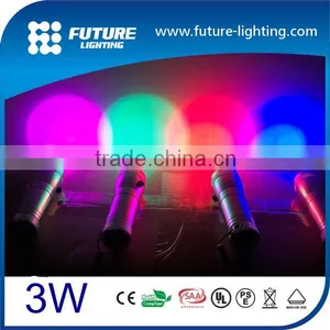 China 2016 Wholesale Price Small Portable Color Changing Flash Strobe 3W RGB Welding Torch Light Waterproof thumbnail-1