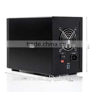 New Product 4-bay 3.5inch SATA HDD Enclosure Box With Raid Function thumbnail-2