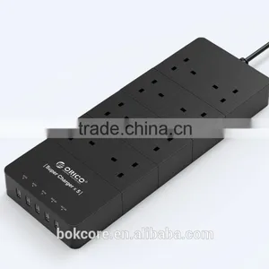 ORICO HPC-2A5U 2 Outlet Surge Protector 5 Port Desktop USB Charger With Smart Charging Technology thumbnail-2