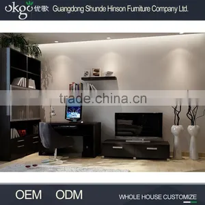 Unique Design Corner Bookcases, Wooden Bookshelf, Cherry Bookcase thumbnail-1