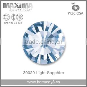 Original PRECIOSA MC Chaton Maxima, Light Sapphire Point Back Rhinetsone thumbnail-1