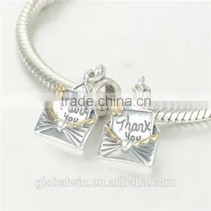 Envelope Bracelet Charms European Charm Bracelet Necklace 100% Real 925 Sterling Silver S218 Best Gifts For You Or Friends thumbnail-3