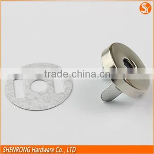 Leather Bag Label Metal Magnetic Button 14 mm Round Shape thumbnail-2