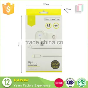 Custom Logo Recyclable Free Sample Mobile Phone Charger Packaging Box With Clear Window thumbnail-5