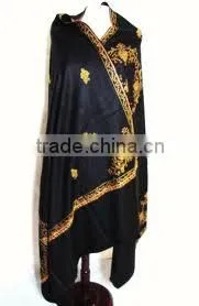 Shawls,Beautiful Embroided Pashmina Shawl,Ladies Shawls thumbnail-1