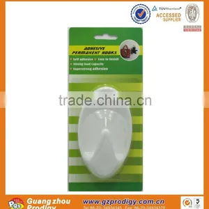 Oval Plastic Sticker no Screws Hanging Adhesive Door Hooks thumbnail-3