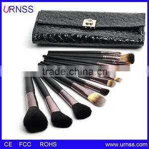 Hotsale Cosmetic Facial 24 Pcs Makeup Brush Set With Black Leather Case thumbnail-3