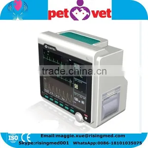ECG, NIBP, SPO2, PR Multi Parameter Veterinary Patient Monitor for Vet Pet Rechargeable Battery With Thermal Recorder thumbnail-1
