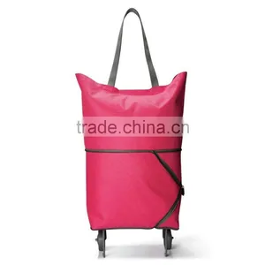 Folding Shopping Bag With Wheels,two Way Shopping Trolley/travel Handbag thumbnail-1