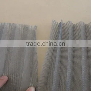 YS Manufacturer Pleated Fiberglass Window Screen/ Polyester Plisse Incect Screen/fold Mosquito Screen Net thumbnail-4