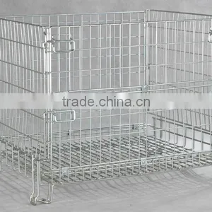 STACKABLE WIRE CAGE/PALLET CAGE/WIRE MESH CONTAINER thumbnail-1