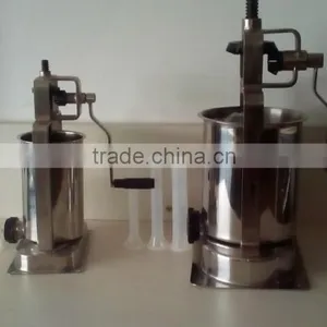 Stainless Steel Filling Machine Sausage Filler 4pcs Tubes 5LB thumbnail-3