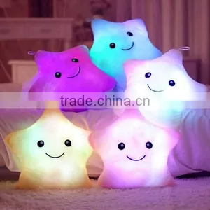 Christmas Decorative Home Sofa Party Decor Toys Gift Plush Colorful Star Shape LED Light Star Shape Pillow Cushion thumbnail-1