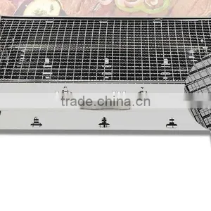 BBQ Grill White Stainless Steel Family Use Easy to Take Outdoor thumbnail-2