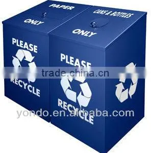 Corrugated Plastic Trash Bin thumbnail-1