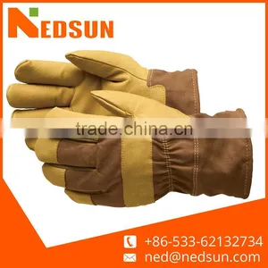 Customized Cow Leather Construction Gloves for Working thumbnail-1