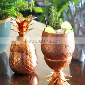 Copper Pineapple Manufacturer/gold Pineapple Cocktail Manufacturer Tumbler Rose Gold Copper Silver thumbnail-4