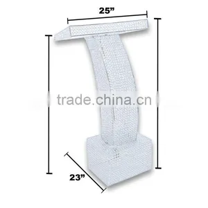 Wedding Crystal Podium Pillar, Decorative Podium on Square Pillar, Wedding Podium thumbnail-3