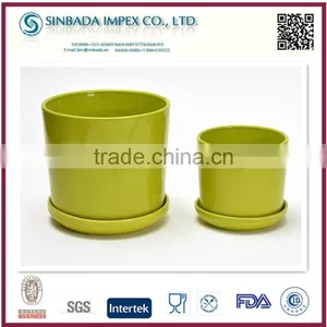 Bright-coloured Outdoor Flower Pots Decorate Garden thumbnail-1