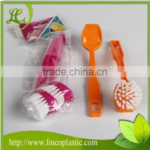 Round Head Kitchen Plastic Pot Cleaning Brush thumbnail-1